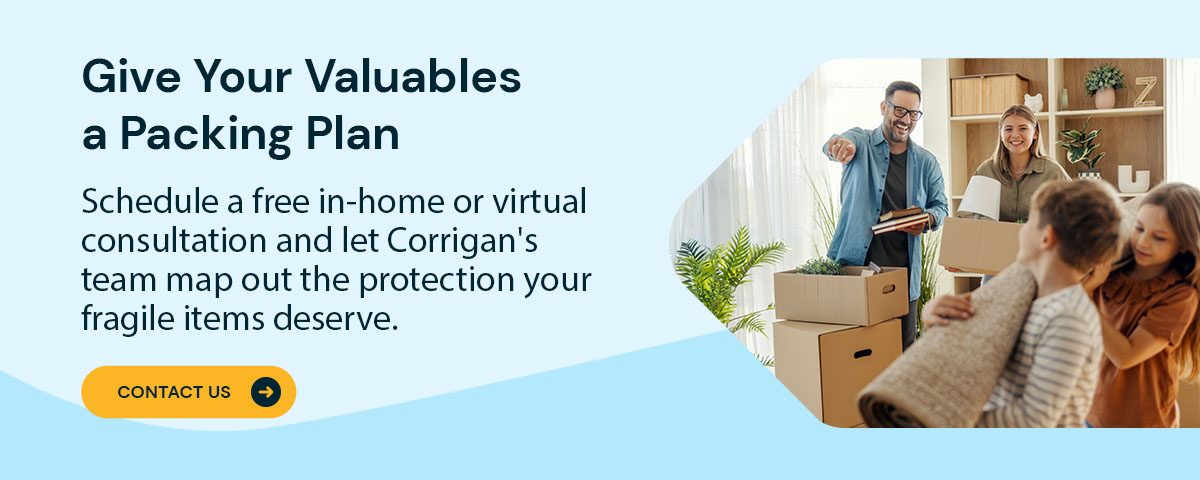 Leave the Fragile Stuff to Us at Corrigan Moving Systems