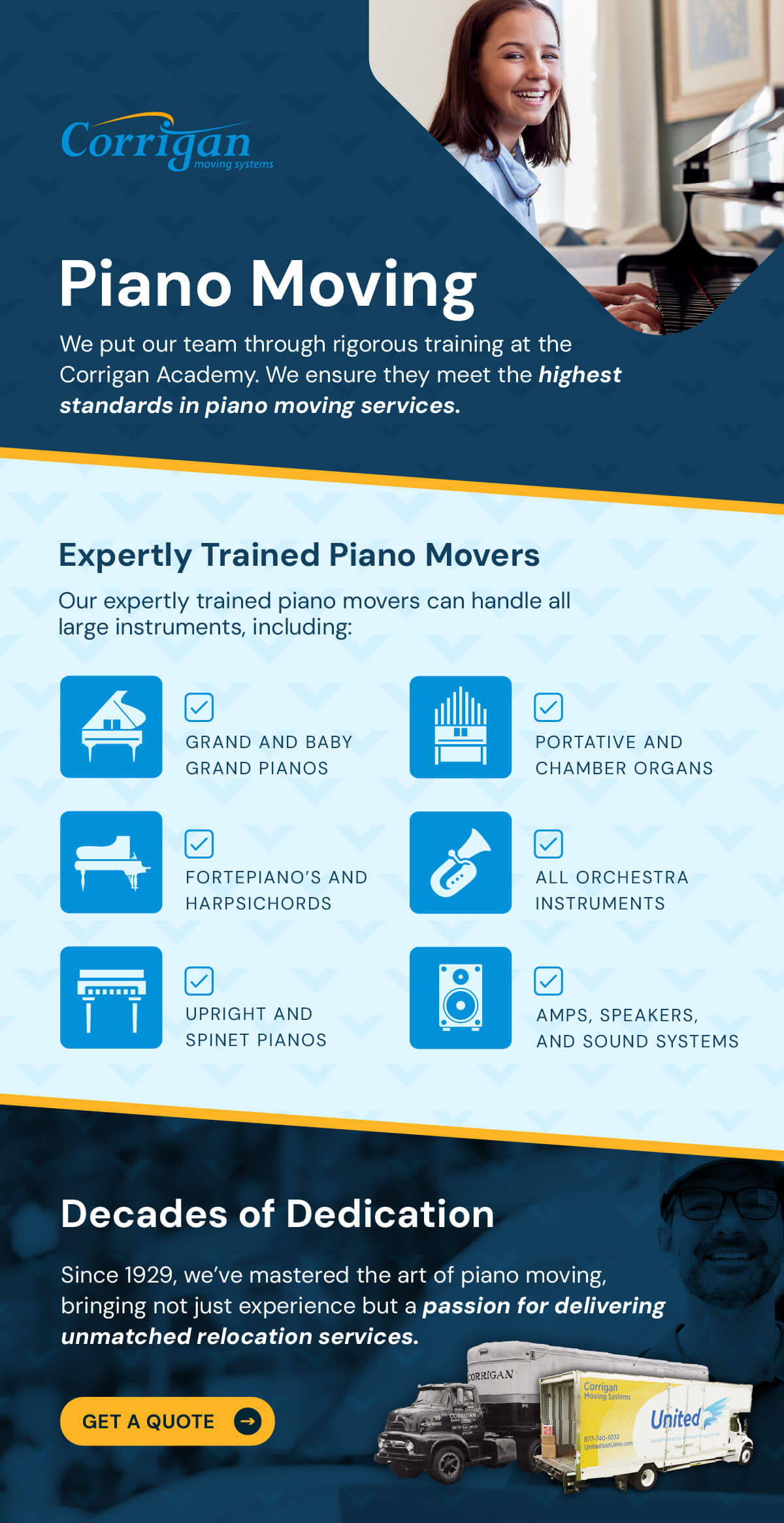 Why Choose Corrigan Moving for Your Piano Relocation?
