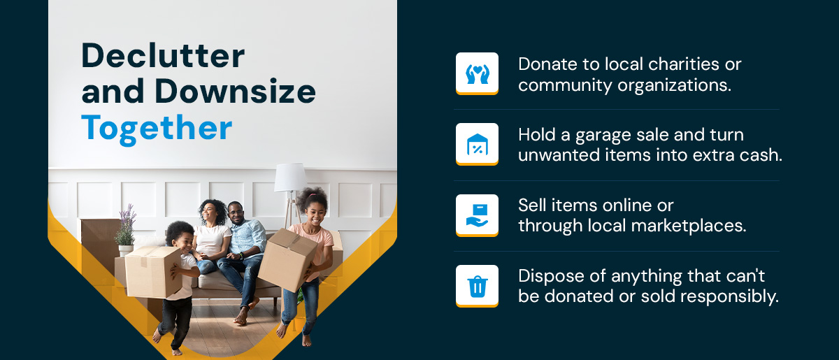 declutter and downsize together